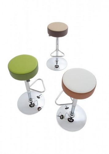 Moderner Barhocker - KAT - KASTEL srl - Polster / höhenverstellbar
