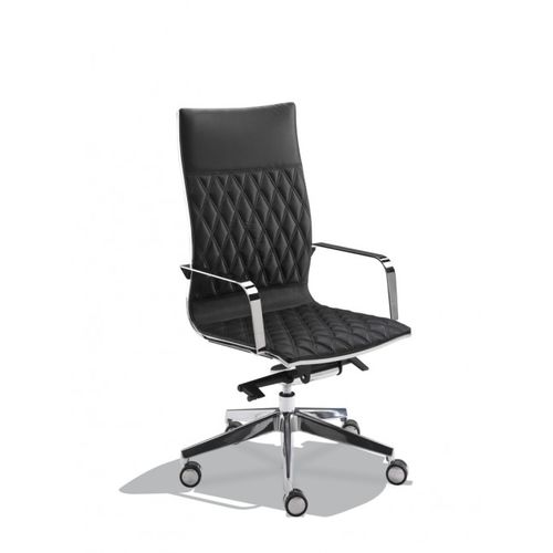 Moderner Bürosessel - KRUNA PLUS RHOMBOIDAL - KASTEL srl - Stahl / schwarz / weiß