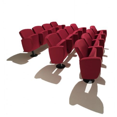 Moderner Auditoriumsessel - KADENZA TIP-UP  - KASTEL srl - Textil / für Gewerbegebrauch