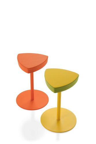 Moderner Barhocker - KENSHO STOOL - KASTEL srl - Gestell aus Metall / höhenverstellbar / orange