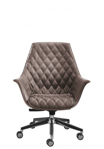 Moderner Bürostuhl - KIMERA - KASTEL srl - Leder / mit Sterngestell / für Gewerbegebrauch