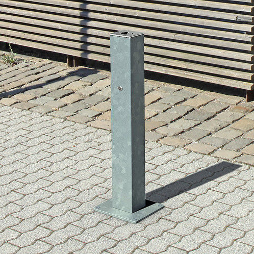 Sockel-Aschenbecher - Versio - Gem. Westeifel Werke GmbH - Stahl / Edelstahl / galvanisiertem Stahl