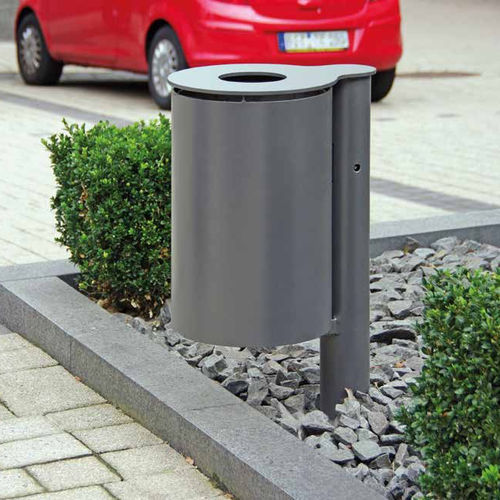 Park-Abfallbehälter - Argen - Gem. Westeifel Werke GmbH - bodenstehend / galvanisiertem Stahl / pulverbeschichteter Stahl