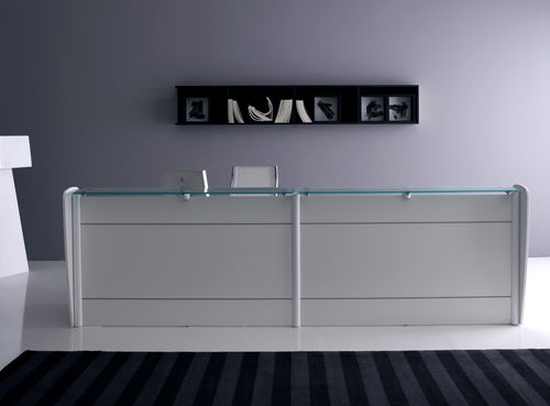 Laminat-Empfangstheke - RECEPTION - NEWFORM Ufficio - Glas