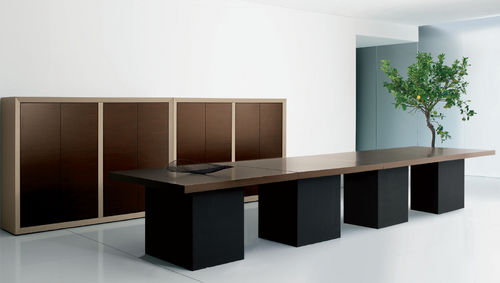 Moderner Besprechungstisch - SIMPOSIO - NEWFORM Ufficio - Holz / Laminat / rechteckig