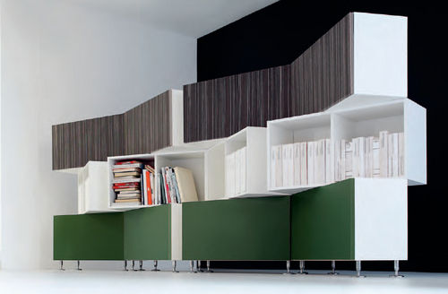 Modernes Bücherregal - MIRÓ - NEWFORM Ufficio - für Büro / Holz