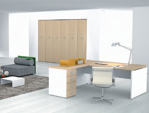 Schreibtisch für Open Space - EIDOS EVO - NEWFORM Ufficio - modern / Holz / mit Stauraum