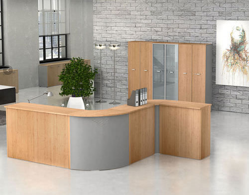 Holz-Empfangstheke - KAMOS - NEWFORM Ufficio