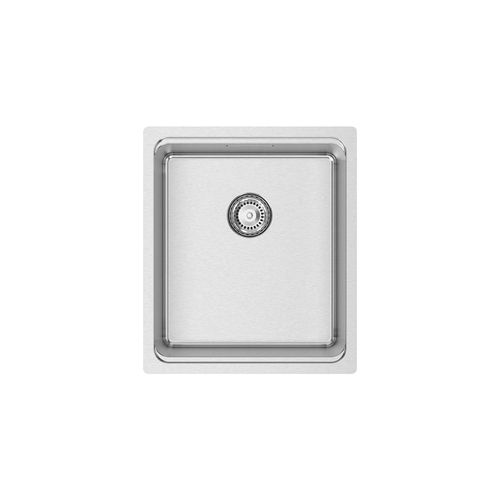 Einbeckenspüle - UNA 34 - RODI HOME – kitchen sinks and accessories - mit Abtropffläche / polierter Edelstahl / einbaufähig