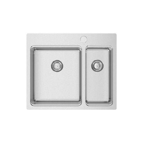 Einbeckenspüle - UNA 56 - RODI HOME – kitchen sinks and accessories - mit Abtropffläche / polierter Edelstahl / einbaufähig