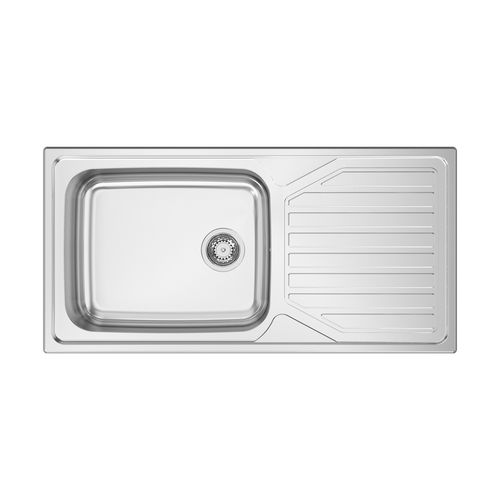 Einbeckenspüle - OKIO PLUS 105 - RODI HOME – kitchen sinks and accessories - mit Abtropffläche / polierter Edelstahl / einbaufähig