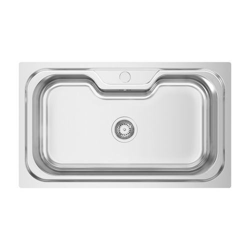 Einbeckenspüle - BIG ONE - RODI HOME – kitchen sinks and accessories - ohne Abtropffläche / polierter Edelstahl / einbaufähig