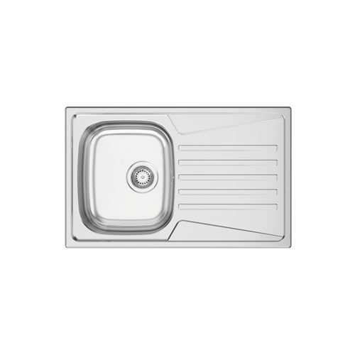 Einbeckenspüle - KERAN 80 - RODI HOME – kitchen sinks and accessories - mit Abtropffläche / polierter Edelstahl / einbaufähig