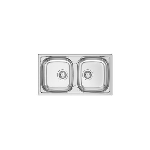 Doppelbeckenspüle - OKIO LINE 78 BB - RODI HOME – kitchen sinks and accessories - ohne Abtropffläche / Edelstahl / polierter Edelstahl