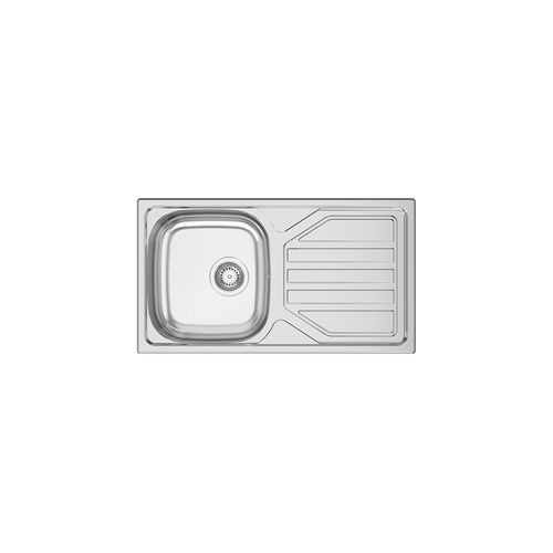 Einbeckenspüle - OKIO LINE 78 - RODI HOME – kitchen sinks and accessories - mit Abtropffläche / Edelstahl / einbaufähig