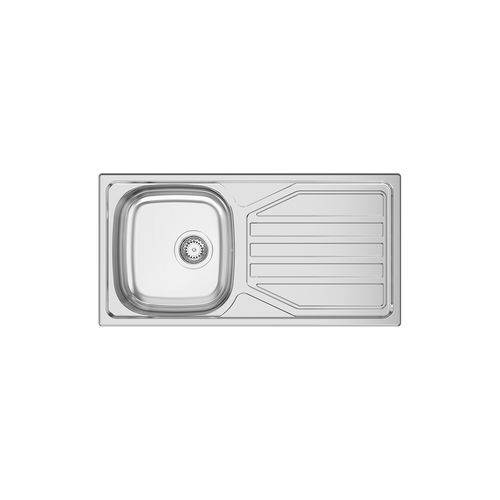 Einbeckenspüle - OKIO LINE 85 - RODI HOME – kitchen sinks and accessories - mit Abtropffläche / Edelstahl / einbaufähig