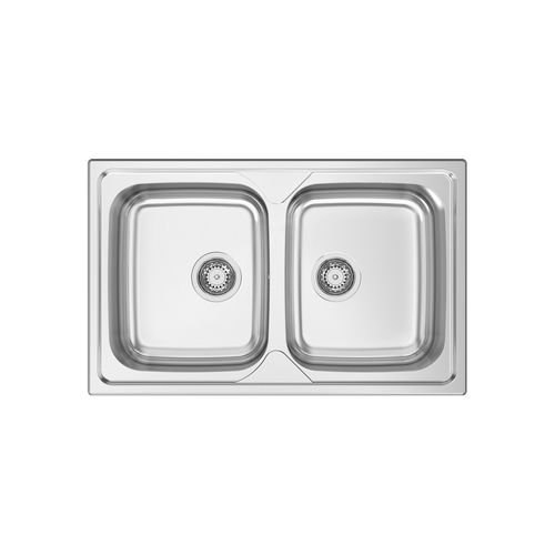 Doppelbeckenspüle - OKIO PLUS 80 BB - RODI HOME – kitchen sinks and accessories - ohne Abtropffläche / polierter Edelstahl / einbaufähig