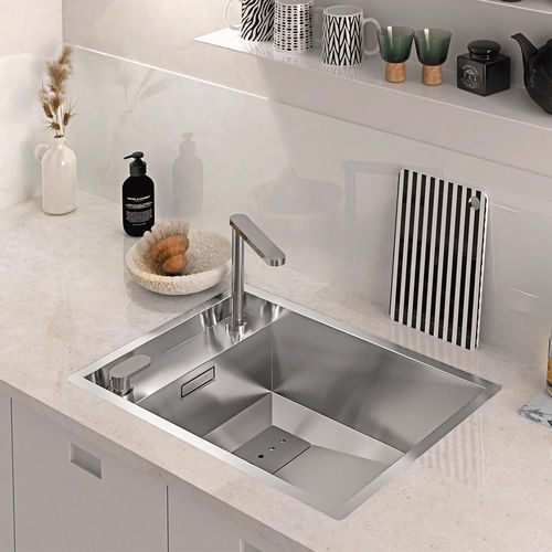Einbeckenspüle - INVISIBLE 50 - RODI HOME – kitchen sinks and accessories - ohne Abtropffläche / gebürsteter Edelstahl / einbaufähig