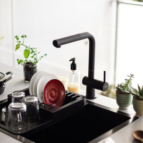Aufsatz-Einhebelmischer - LINE MN 807 B - RODI HOME – kitchen sinks and accessories - Edelstahl / für Küche / 1-Loch