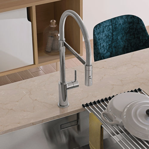 Aufsatz-Einhebelmischer - LINE MN 1022 - RODI HOME – kitchen sinks and accessories - Edelstahl / für Küche / 1-Loch