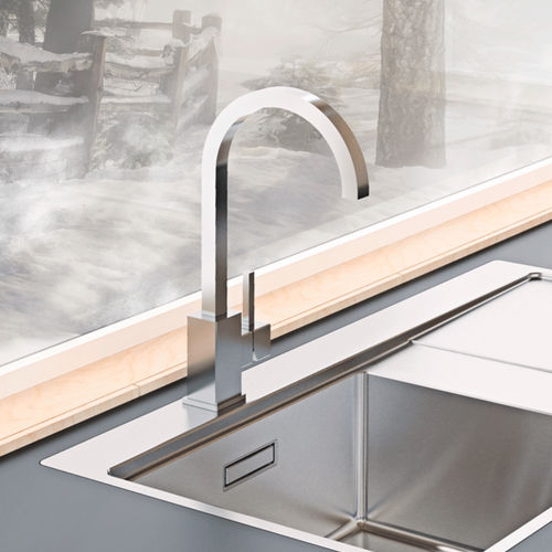 Aufsatz-Einhebelmischer - BOX QS 2003 - RODI HOME – kitchen sinks and accessories - Edelstahl / für Küche / 1-Loch