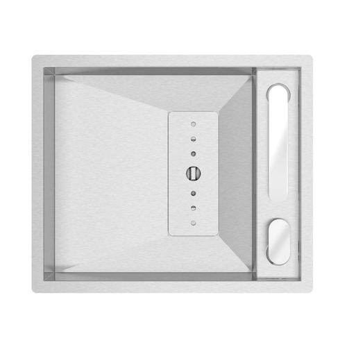 Einbeckenspüle - INVISIBLE 40 - RODI HOME – kitchen sinks and accessories - ohne Abtropffläche / gebürsteter Edelstahl / einbaufähig