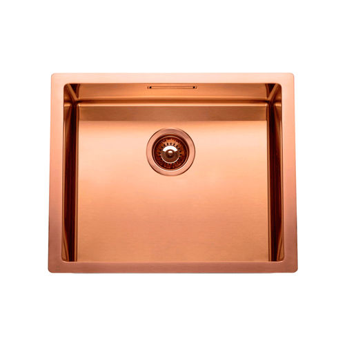 Kupferfarbene Spüle - BOX LUX 50 - RODI HOME – kitchen sinks and accessories - 1 Becken / ohne Abtropffläche / Edelstahl