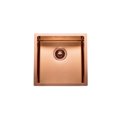 Kupferfarbene Spüle - BOX LUX 40 - RODI HOME – kitchen sinks and accessories - 1 Becken / ohne Abtropffläche / Edelstahl