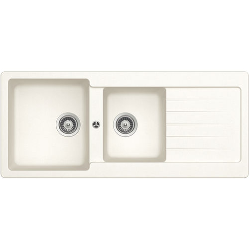 Doppelbeckenspüle - 116 ALPINA - RODI HOME – kitchen sinks and accessories - mit Abtropffläche / Verbundwerkstoff / einbaufähig