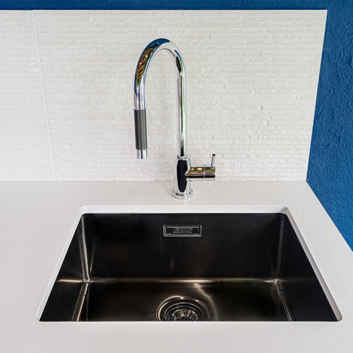 Aufsatz-Einhebelmischer - LINE MN 1011 - RODI HOME – kitchen sinks and accessories - Edelstahl / für Küche / 1-Loch