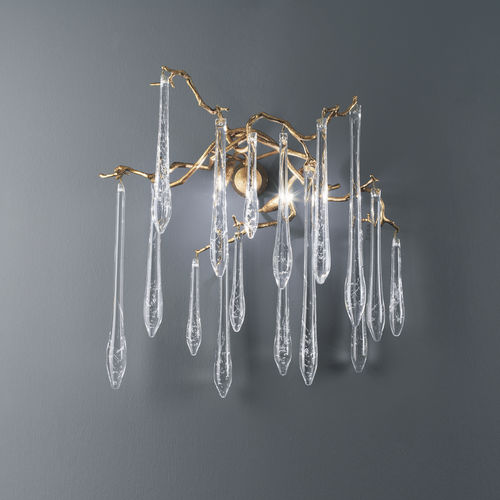 Klassische Wandleuchte - SALIX - Serip - für den Innenraum / Bronze / Glas
