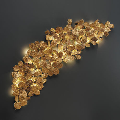 Wandleuchte / originelles Design - CRESCENT XL  - Serip - für den Innenraum / Bronze / Glas