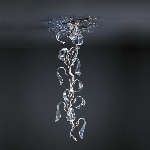 Deckenleuchte / originelles Design - WINGS VERTICAL S - Serip - Glas / Bronze / LED