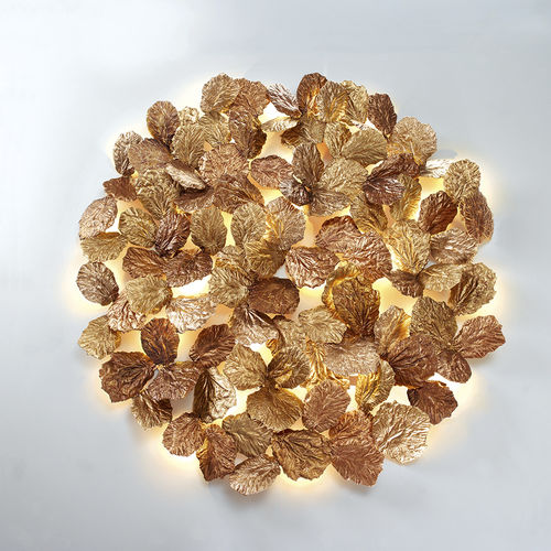 Wandleuchte / originelles Design - FOLIAGE XL  - Serip - für den Innenraum / Bronze / rund
