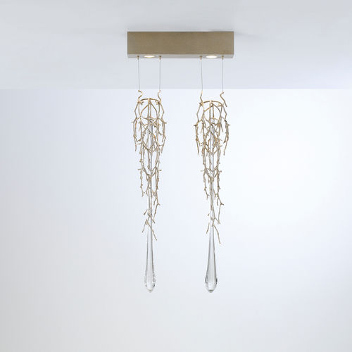Hängelampe - TWIN - Serip - Metall / Glas / modern