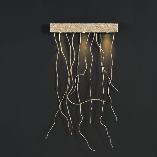 Moderne Wandleuchte - AUSTER - Serip - für den Innenraum / Bronze / rund