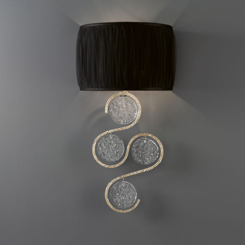 Moderne Wandleuchte - CLEF TREBLE LEFT - Serip - für den Innenraum / Bronze / Glas
