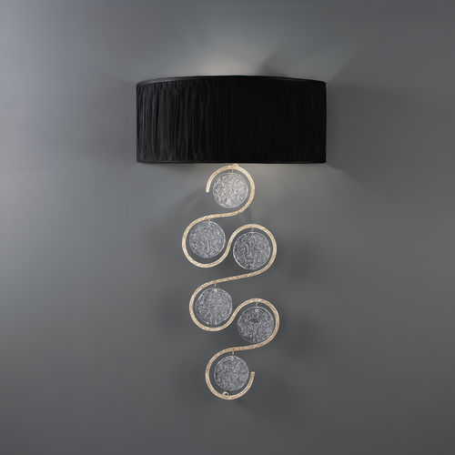 Moderne Wandleuchte - CLEF ALTO LEFT - Serip - für den Innenraum / Bronze / Glas