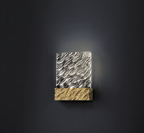 Moderne Wandleuchte - COASTLINE M - Serip - für den Innenraum / Bronze / Glas