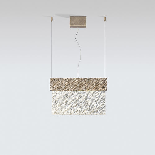 Hängelampe - Mondrian Coastline Large - Serip - Bronze / Glas / modern