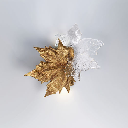 Wandleuchte / originelles Design - LEAVES COUPLE - Serip - für den Innenraum / Metall / Glas