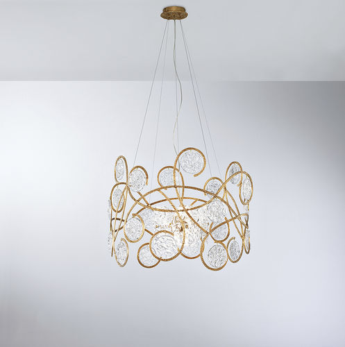 Hängelampe - BEMOLLE M - Serip - Bronze / Glas / modern