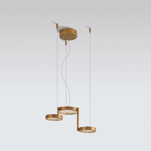 Hängelampe - MOONBOW THREE LEVELS - Serip - Bronze / Glas / modern