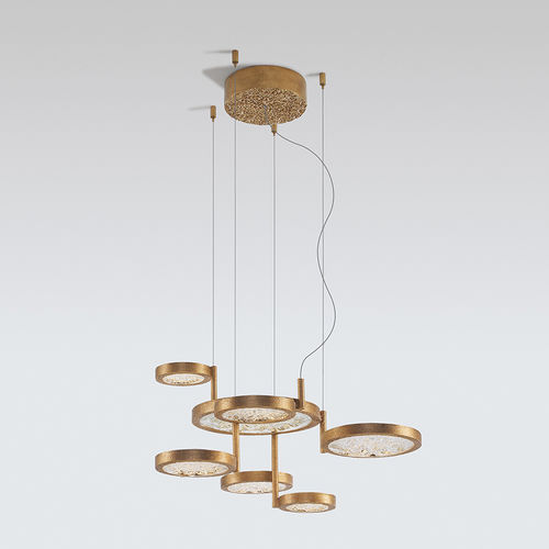 Hängelampe - MOONBOW SEVEN LEVELS - Serip - Bronze / Glas / modern