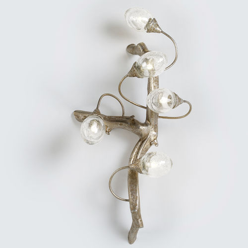 Wandleuchte / originelles Design - SEED RIGHT - Serip - für den Innenraum / Bronze / Glas
