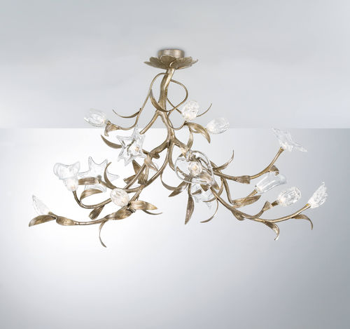Klassische Deckenleuchte - ARBOR L - Serip - Glas / Bronze / LED