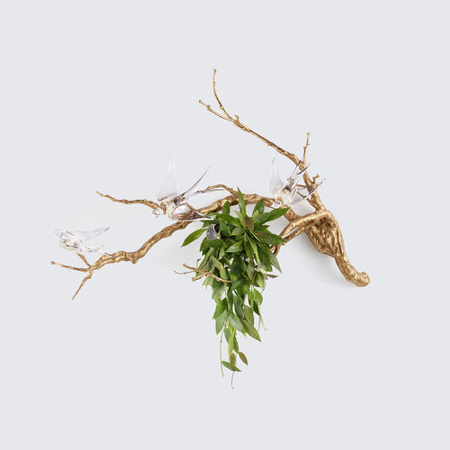 Moderne Wandleuchte - MAGICAL SPRIG & NEST SMALL - Serip - für den Innenraum / Bronze / Glas