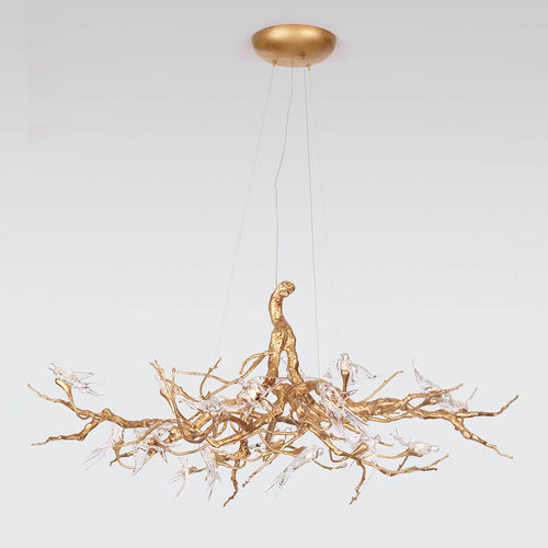 Moderner Kronleuchter - BALLERINA LARGE - Serip - Glas / Bronze / für Gewerbegebrauch