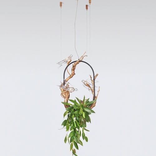 Hängelampe - UTOPIA & NEST MEDIUM - Serip - Bronze / Glas / modern