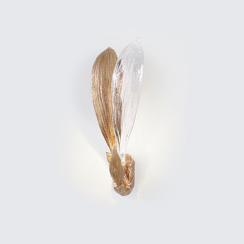 Moderne Wandleuchte - CYPSELA DUO - Serip - für den Innenraum / Bronze / Glas